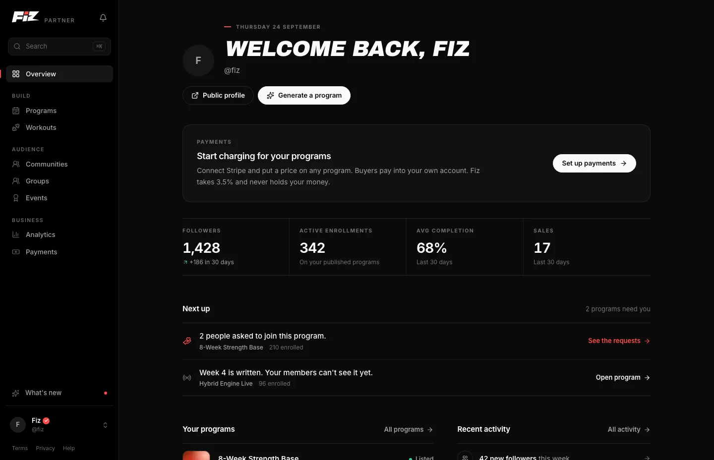 Fiz for Business: Overview